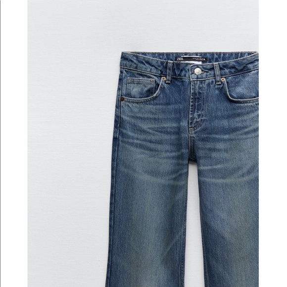 Zara REGULAR-LENGTH FLARED JEANS - Picture 5 of 7